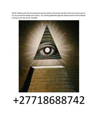 Join illuminati in South Africa +27718688742-石榴树下